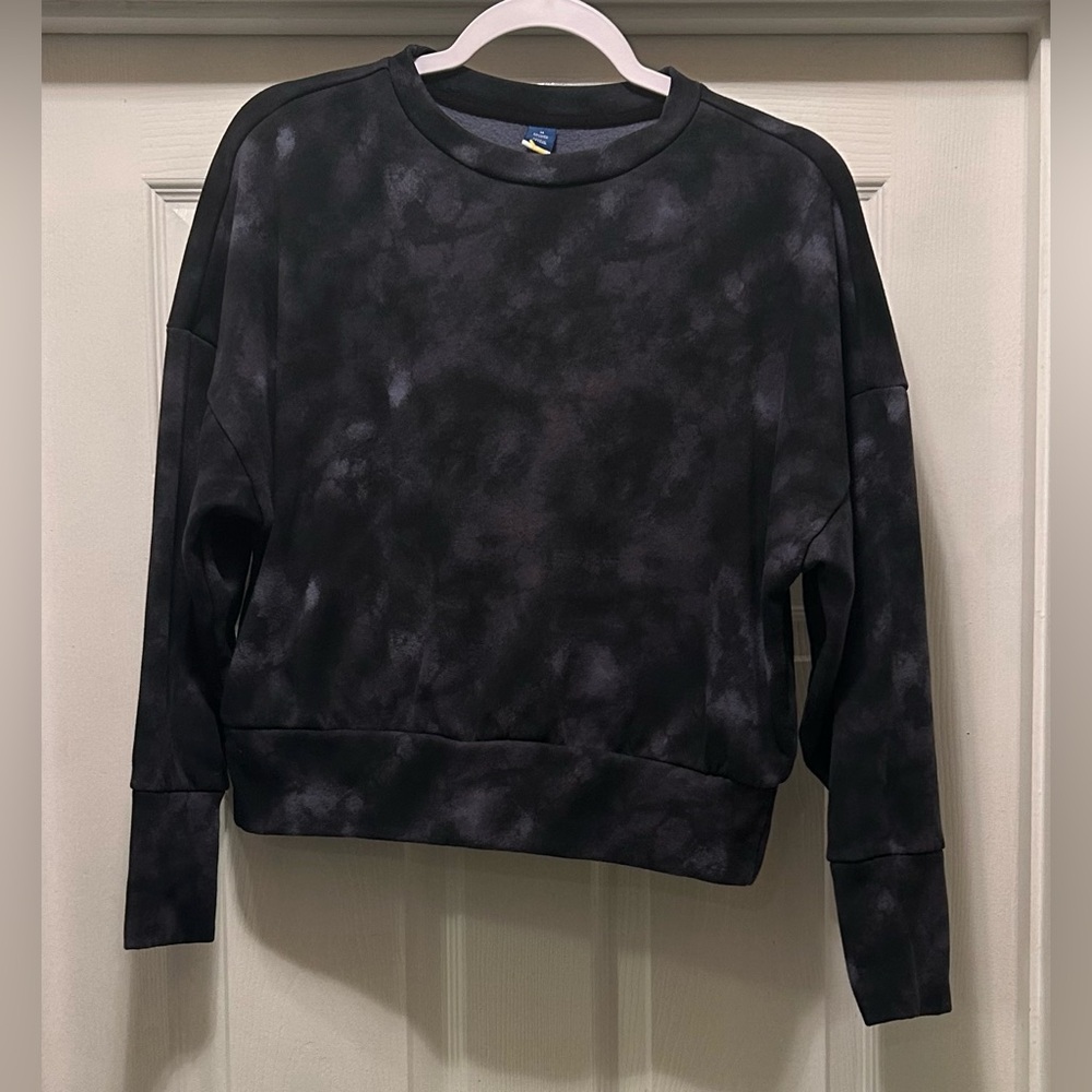 Get After It Navy Blue Tie-Dye Women's Sweatshirt